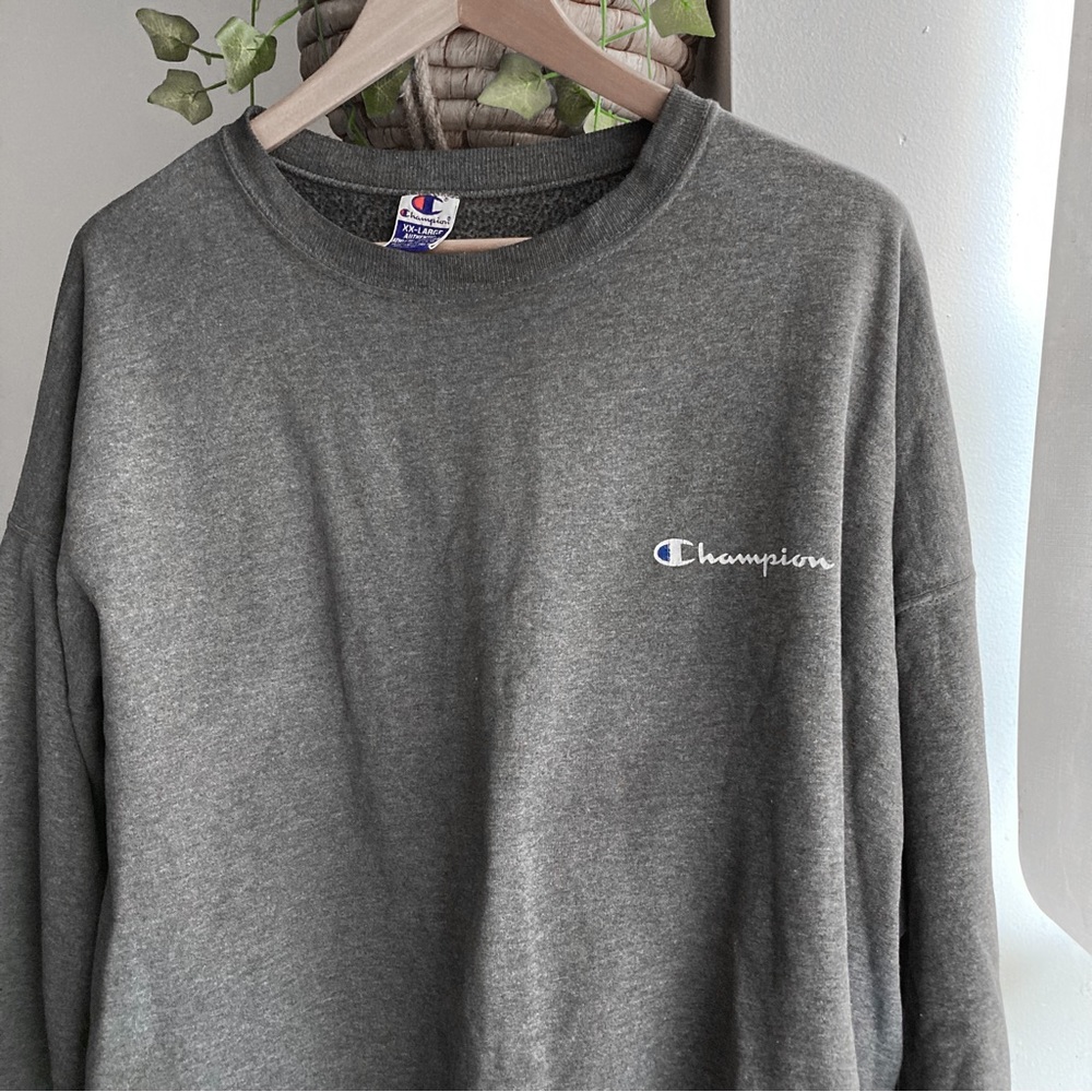 Champion grey crewneck sweater